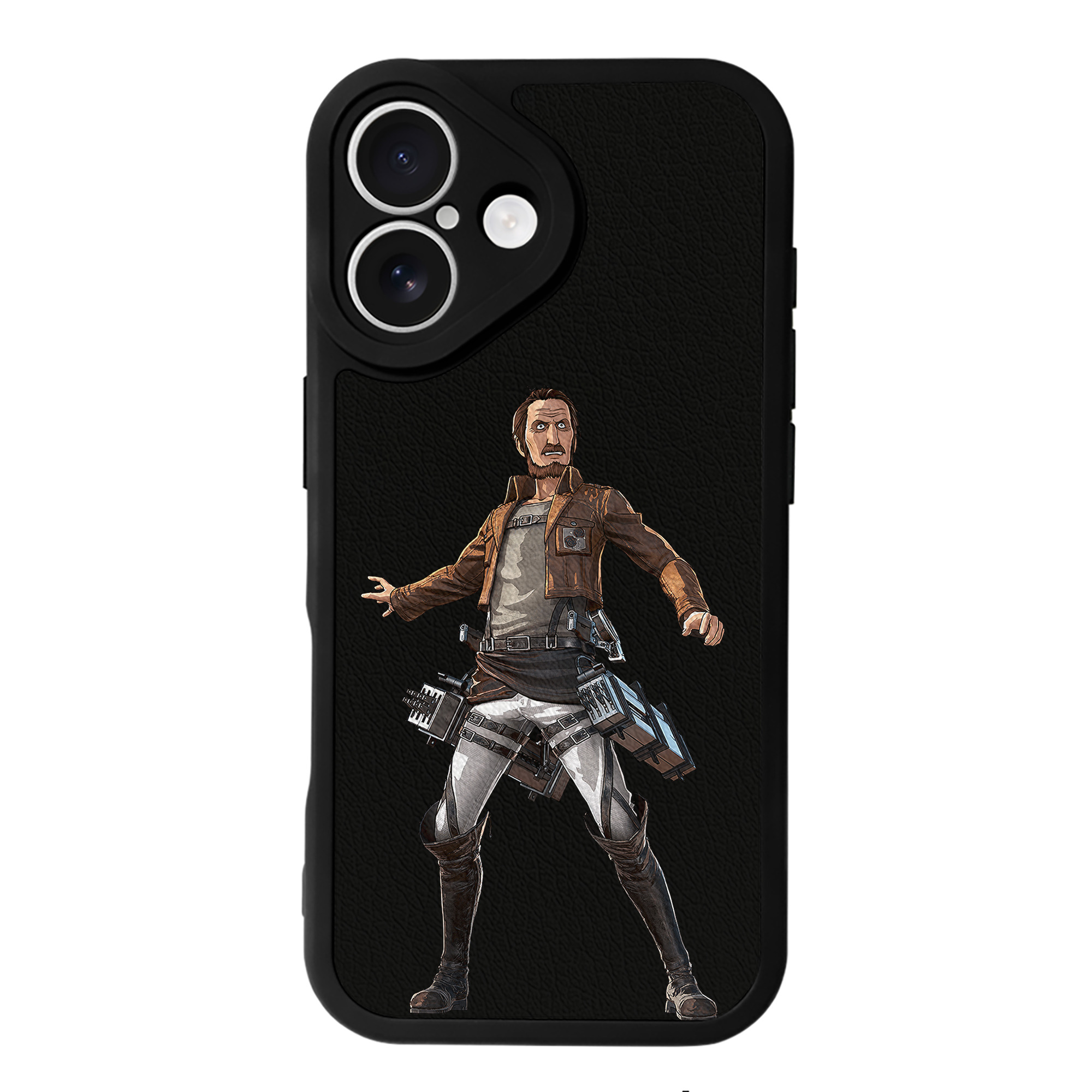 （画像用） 進撃の巨人 Attack on Titan 【iPhone 16シリーズ対応】シリコンスマホケース（レザー調） 材質：シリコン